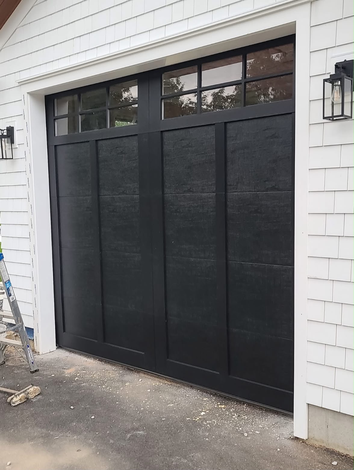 Modern garage door installation